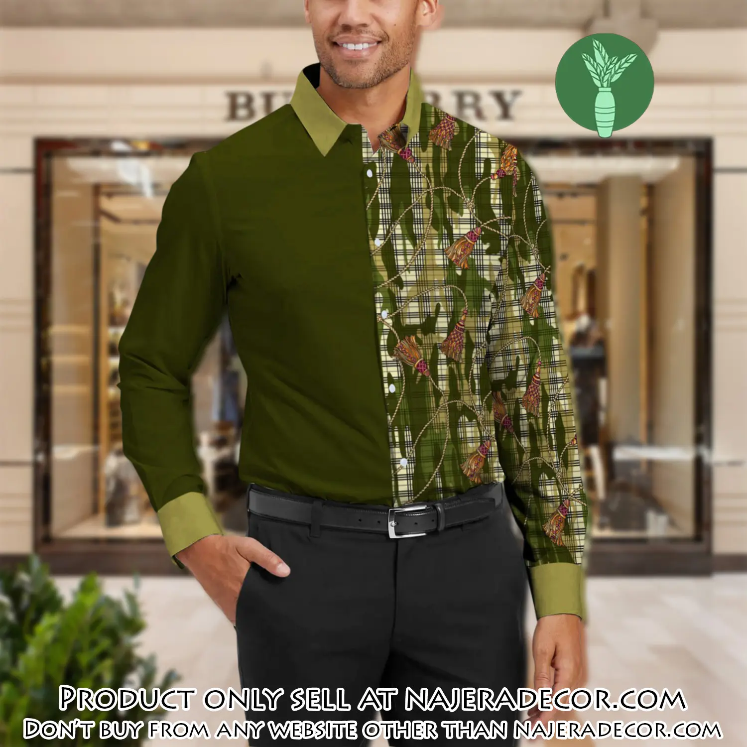 Burberry long sleeves button down shirt for elegant men lsb1008 njr3547672